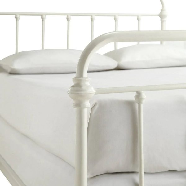 Cortes Standard Bed Color: Off-White, Size: Full - MadeInUSA - Image 8