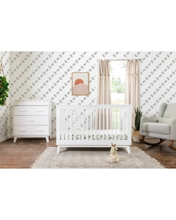 Babyletto Scoot 3-in-1 Convertible Crib with Toddler Bed Conversion Kit - Natural Walnut - MadeInUSA - Image 10
