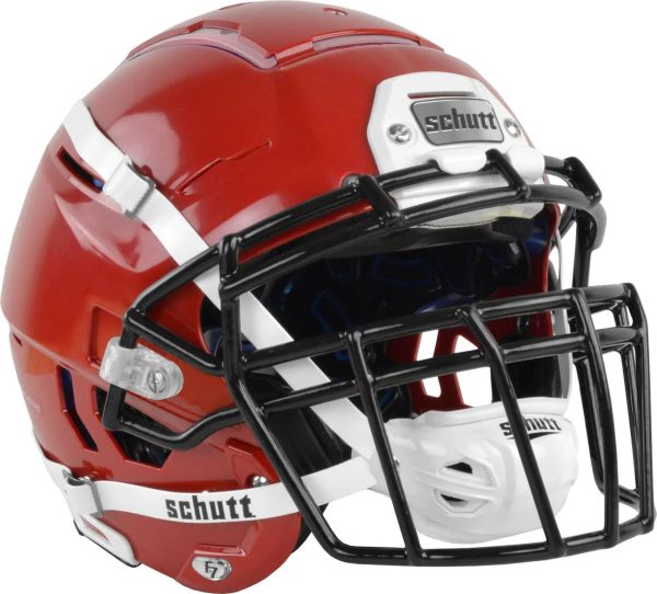 Schutt Adult F7 VTD Football Helmet, Black / L - MadeInUSA - Image 9