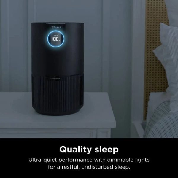 Shark Air Purifier with Nanoseal HEPA, Cleansense IQ, Odor Lock, Cleans Up to 500 Sq. ft, HP100 - MadeInUSA - Image 6