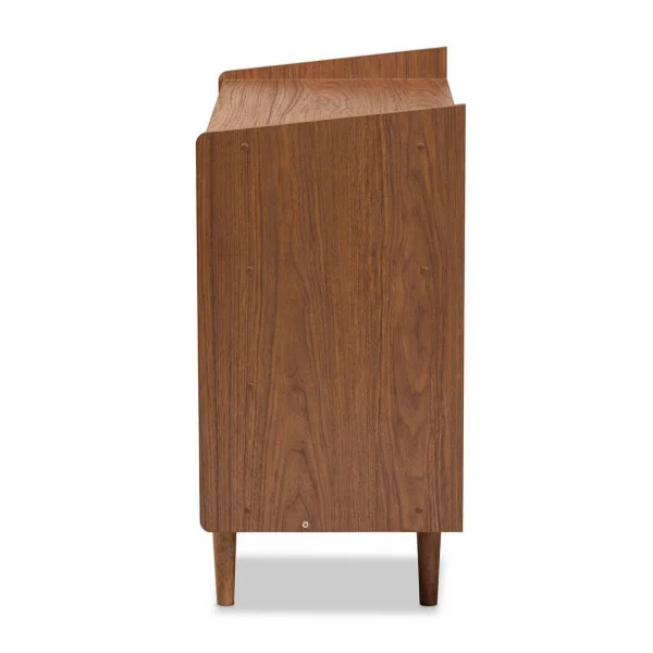 Bowery Hill Mid-Century Brown and Grey Gradient Finished Wood 3-Drawer Chest - MadeInUSA - Image 4