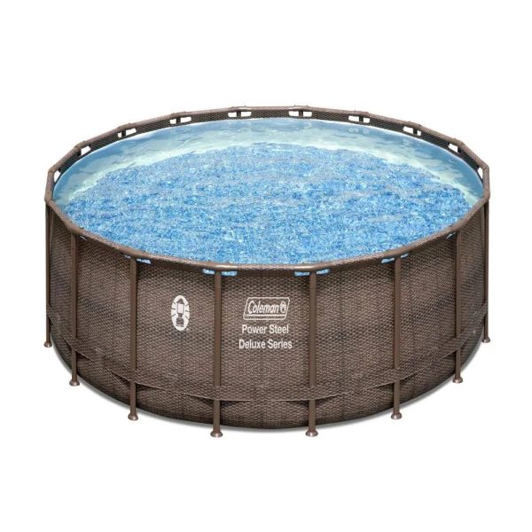 Coleman Power Steel 18 x 48 Round Above Ground Pool Set - MadeInUSA - Image 2
