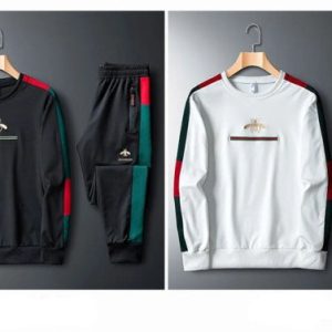 Mens Sports Suit in The Spring With a Tiny Bee Embroidery - MadeInUSA