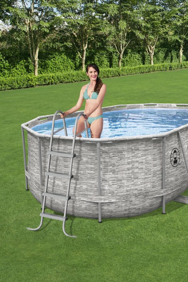 Coleman Power Steel Frame 16' x 10' x 48" Oval Pool Set - MadeInUSA - Image 2