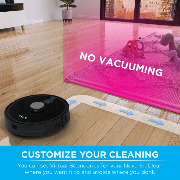 iHome AutoVac Nova S1 Robot Vacuum with LIDAR Navigation, 150 Min Runtime, 2700pa Suction - MadeInUSA - Image 3