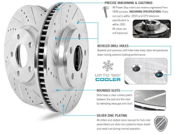 Power Stop K700 - Front and Rear Z23 Evolution Sport Brake Kit - MadeInUSA - Image 5