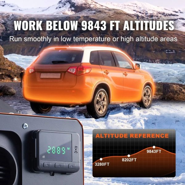 VEVOR DIESEL Air Heater All-in-One 27296 BTU 12-Volt 8KW DIESEL Heater 8KW with LCD Remote Control Other Fuel Type Spaceheater - MadeInUSA - Image 6