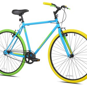 Kent 700c Men S Ridgeland Hybrid Bike, Blue/Green - MadeInUSA