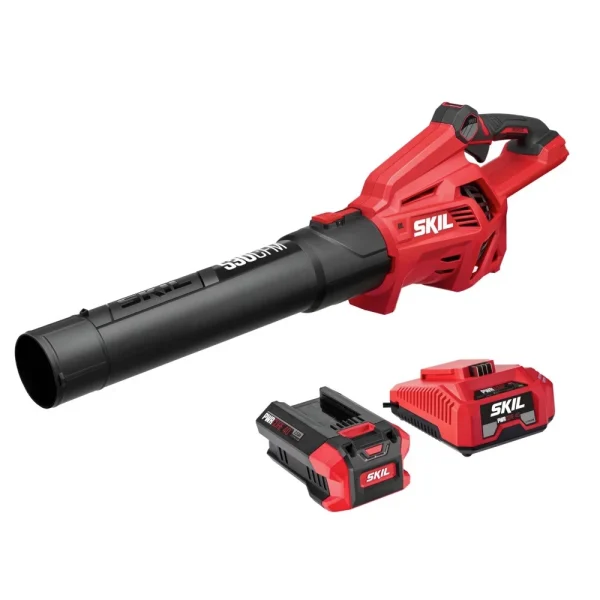 SKIL BL4713C-11 PWR CORE 40 Brushless 40V 530CFM Leaf Blower Kit w/2.5Ah Battery & Charger - MadeInUSA