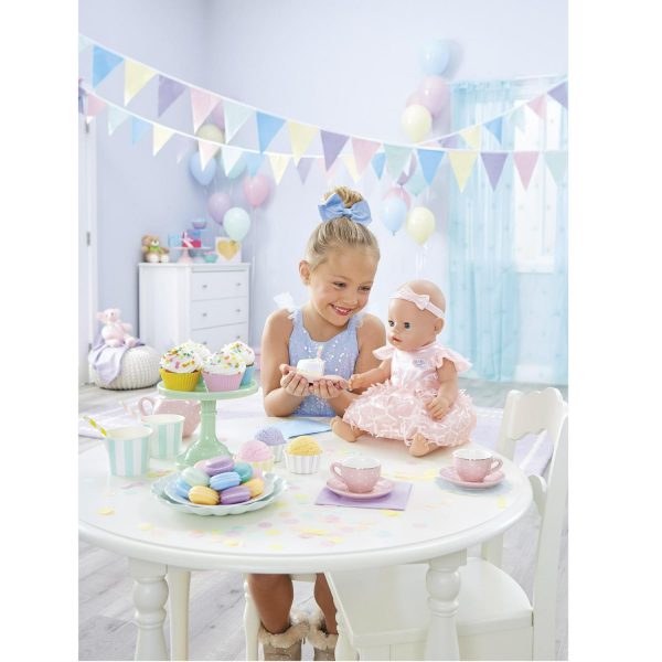 Baby Born Interactive Baby Doll Party Theme, Blue Eyes, 9 Ways to Nurture (Eats, Drinks, Cries, Sleeps, Bathes, and Wets), Toys for Toddlers and Preschool Girls and Boys 2 3 4+ - Image 2
