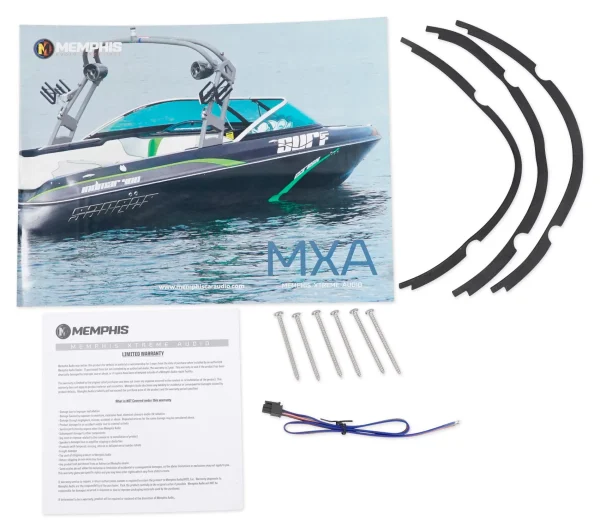 Memphis Audio MXA1044 10 500w LED Marine Subwoofer Sub for Polaris RZR/ATV/UTV - MadeInUSA - Image 4