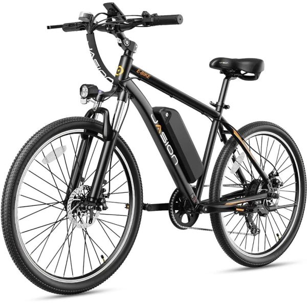 Jasion Electric Mountain Bike for Adults, 26" Tires, 350W Brushless Mo - MadeInUSA