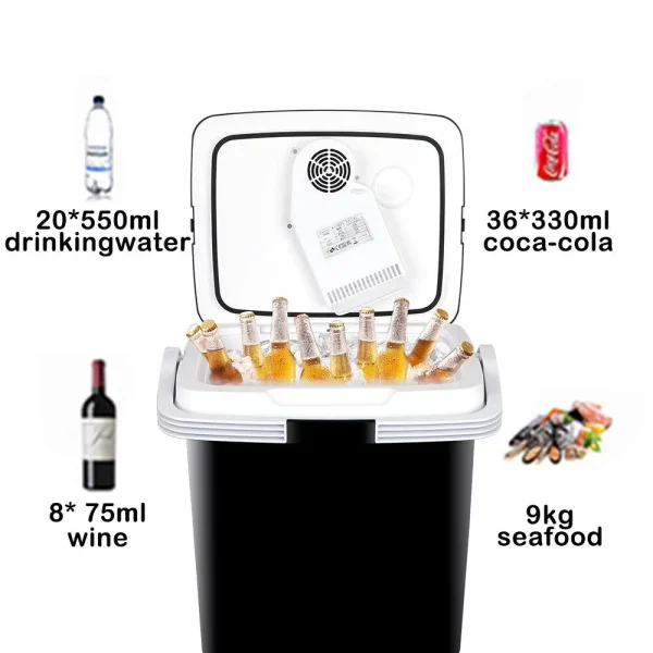 2023 Newest Portable Iceless Thermoelectric Cooler Warmer Low Noise Car Electric Refrigerator Mini Fridge for Car Travel Trip Caming - MadeInUSA - Image 11