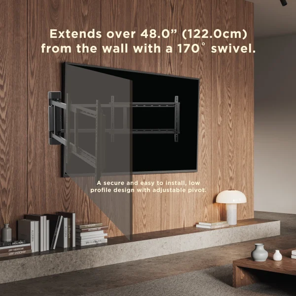 ProMounts Motorized Articulating Swing TV Wall Mount for TVs 32 - 75 in up to 110 lbs with Remote Control - MadeInUSA - Image 5
