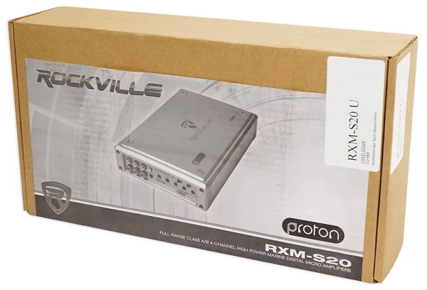 Rockville RXM-S20 Micro Marine/ATV Amplifier 1600w Max 4 Channel 4x100w - MadeInUSA - Image 7