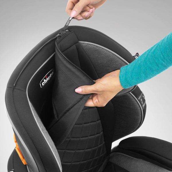 Chicco KidFit Zip Air Plus 2-in-1 Belt Positioning Booster Car Seat - Q Collection - MadeInUSA - Image 7