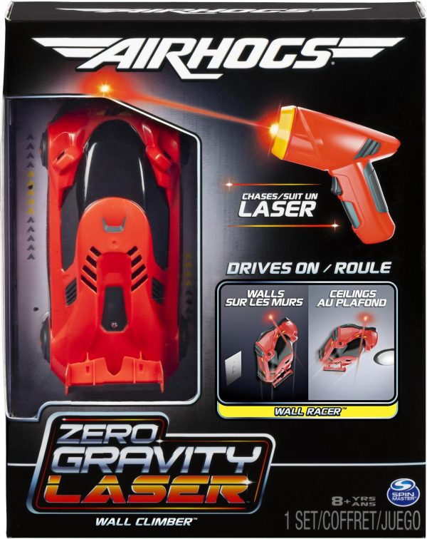 Air Hogs, Zero Gravity Laser, Laser-Guided Wall Racer, Wall Climbing Race Car, Red - Image 4