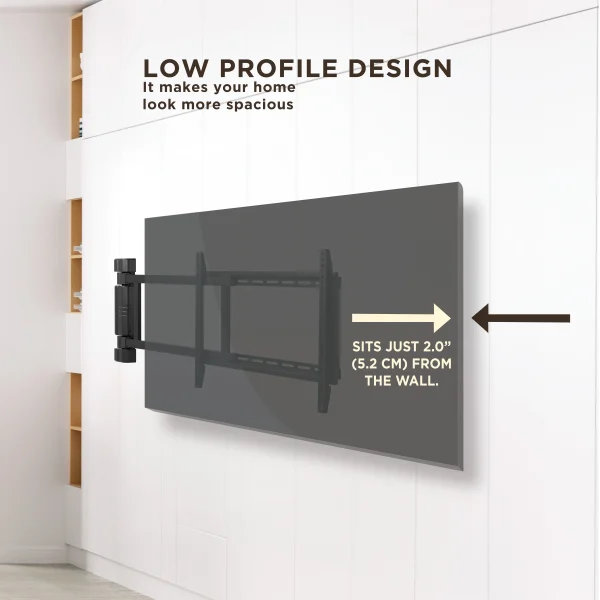 ProMounts Motorized Articulating Swing TV Wall Mount for TVs 32 - 75 in up to 110 lbs with Remote Control - MadeInUSA - Image 4