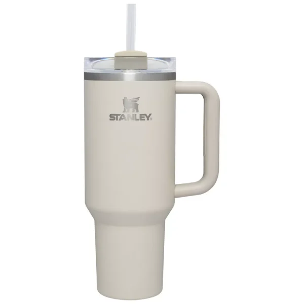 Stanley 40oz Stainless Steel H2.0 Flowstate Quencher Tumbler - Hearth & Hand™ with Magnolia - Sour Cream - MadeInUSA