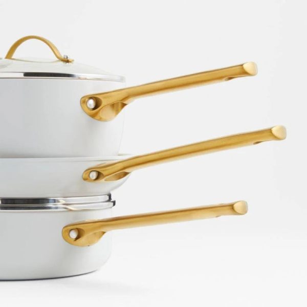 GreenPan Reserve Dove Grey 10-Piece Non-Stick Cookware Set - MadeInUSA - Image 11