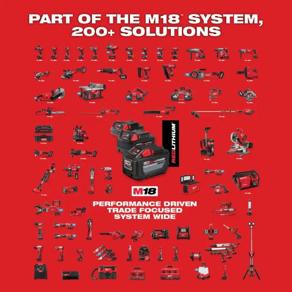 Milwaukee 282821272420272620 M18 18 V Lithium Ion Brushless Cordless String Trimmer, M18 FUEL Blower and M18 FUEL Hedge Trimmer 6.0Ah Kit 3 Tool - MadeInUSA - Image 7
