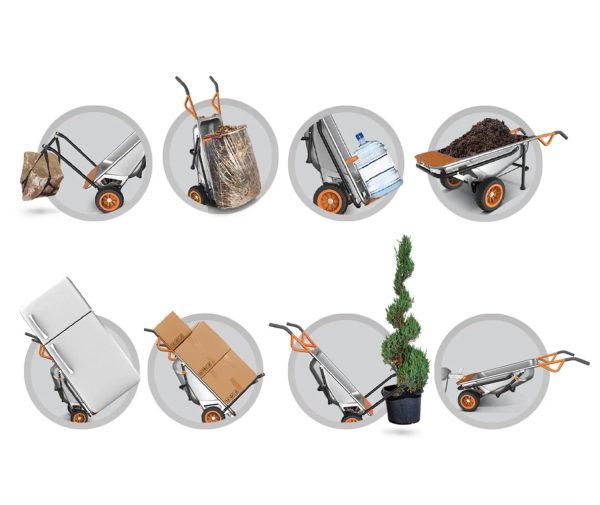Worx WG050 Aerocart 8-in-1 Wheelbarrow - MadeInUSA - Image 7