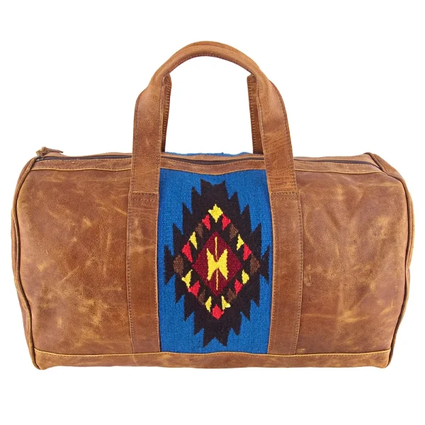 AD American Darling ADBGS174DAR Duffel Saddle Blanket Genuine Leather Women Bag Western Handbag Purse - MadeInUSA - Image 2