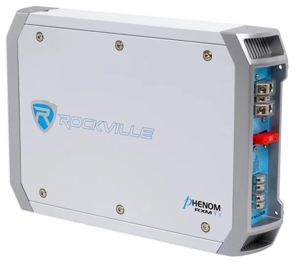 Rockville RXM-T1 1500 Watt Peak Marine/Boat 2 Channel Amplifier Stereo Amp - MadeInUSA