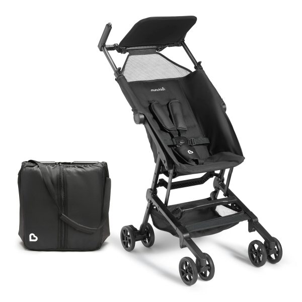 Munchkin Sparrow Ultra Compact Travel Stroller - Black - MadeInUSA