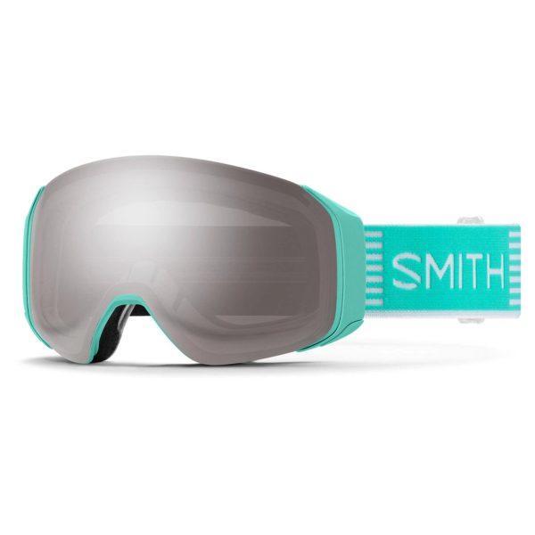 Smith 4D Mag S Goggles - Iceberg Sport Stripes/Chromapop Sun Platinum Mirror - MadeInUSA