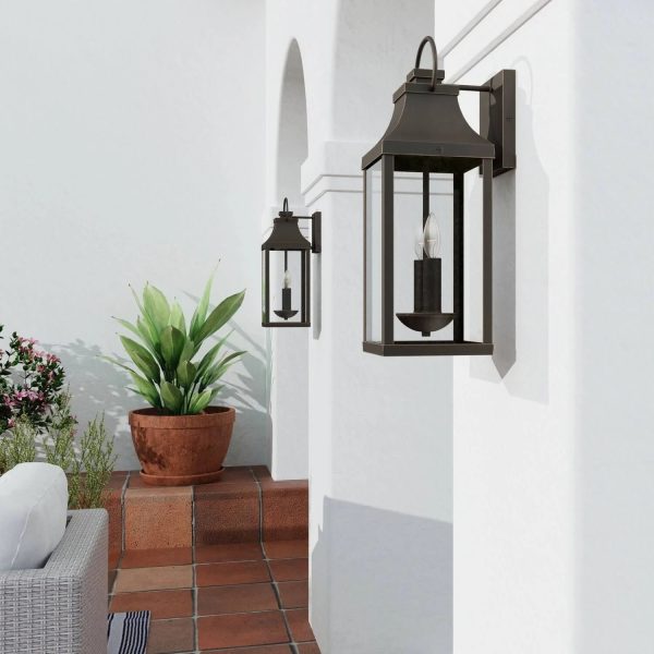 Capital Lighting 946421BK Bradford 2 Light Outdoor Wall Lantern Black - MadeInUSA - Image 4