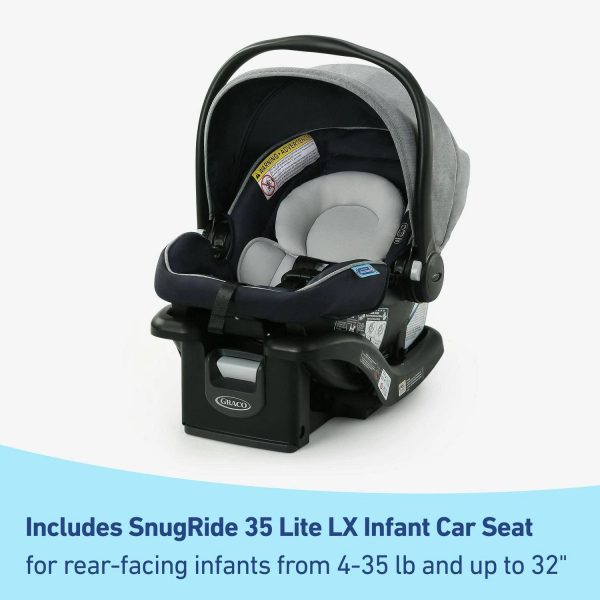 Graco Modes Closer Travel System with SnugRide 35 Lite LX Infant Car Seat Nash - MadeInUSA - Image 4