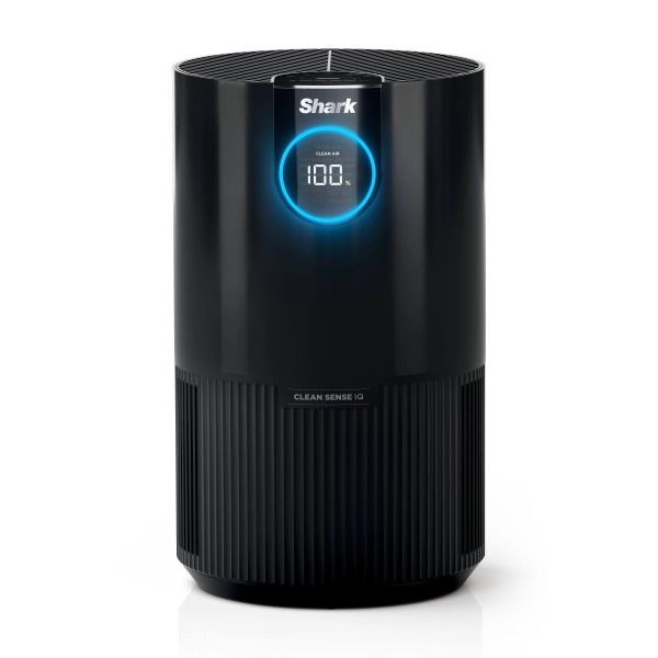 Shark Air Purifier with Nanoseal HEPA, Cleansense IQ, Odor Lock, Cleans Up to 500 Sq. ft, HP100 - MadeInUSA
