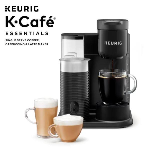 Keurig K-Café Essentials Single Serve K-Cup Pod Coffee Maker, Black - MadeInUSA - Image 8
