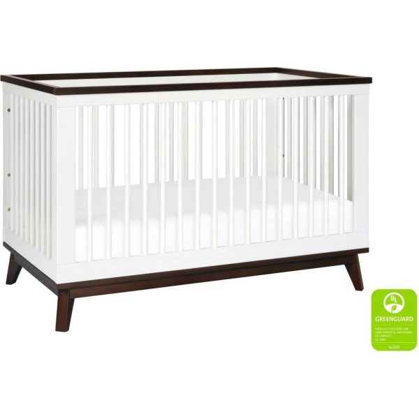 Babyletto - Scoot 3-in-1 Convertible Crib with Toddler Bed Conversion Kit White / Washed Natural - MadeInUSA - Image 11