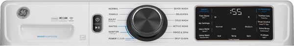 GE GFW655SSVWW 5.0 Cu. ft. Capacity Smart Front Load Steam Washer with SmartDispense - MadeInUSA - Image 3