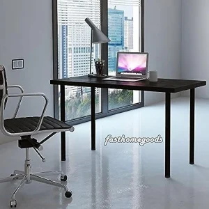GEROBOOM Desk with Adils Legs for Multi Purpose 47 1/4"x23 5/8" Table   Black-brown Top and Black Legs u2026 - MadeInUSA