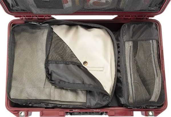 Pelican 1535TRVL Wheeled Air Carry-On Case with Travel Organizer - Red - MadeInUSA - Image 2