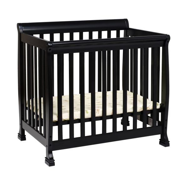 DaVinci Kalani 2-in-1 Convertible Mini Crib, Ebony, Twin - MadeInUSA