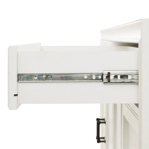 Crosley Tara Distressed White Sideboard - MadeInUSA - Image 11