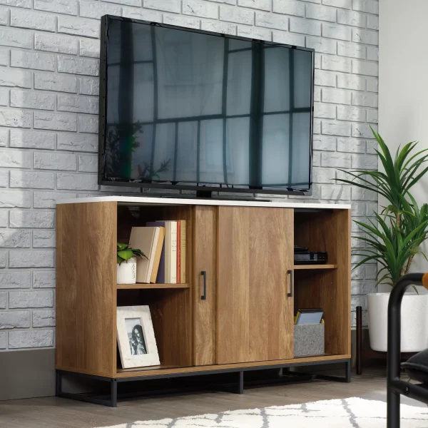 Bellamy Studios Row TV Stand with Storage, for TVs up to 50", Sindoori Mango Finish - MadeInUSA - Image 2