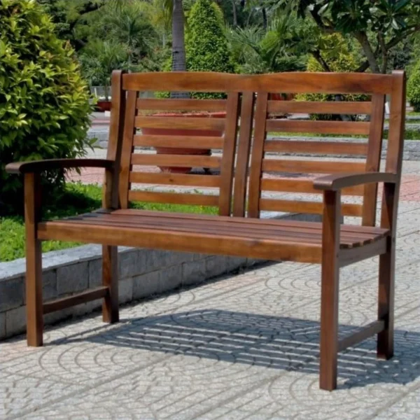 Pemberly Row 2-Seater Patio Garden Bench - MadeInUSA