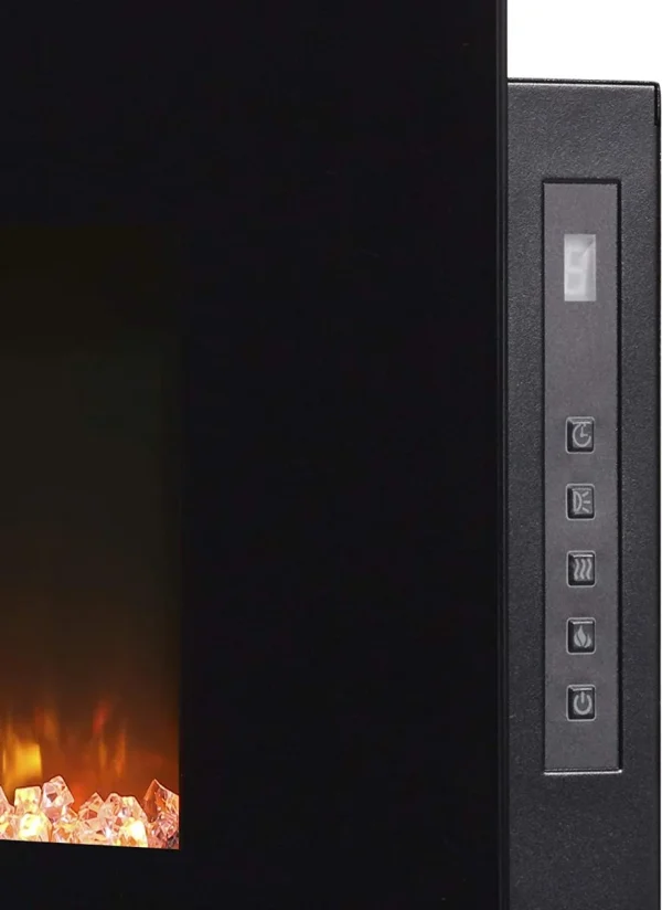 Dimplex Winslow 35"Wall-Mounted Electric Fireplace (Model: SWM3520), 4777 BTU, 120 Volt, 1400 Watt, Black - MadeInUSA - Image 4