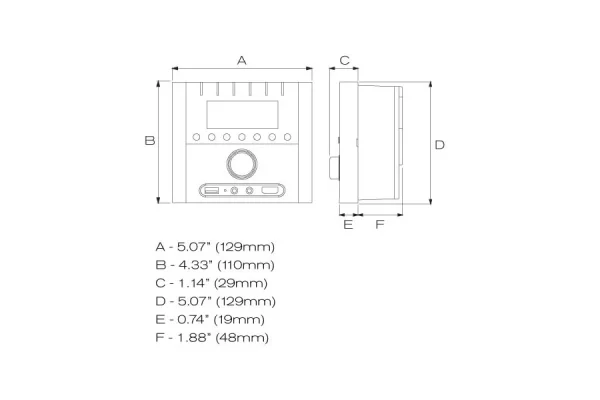MB Quart RVM2.0 2-Zone RV Receiver Bluetooth Radio Stereo+(2) 5.25 Speakers - MadeInUSA - Image 7
