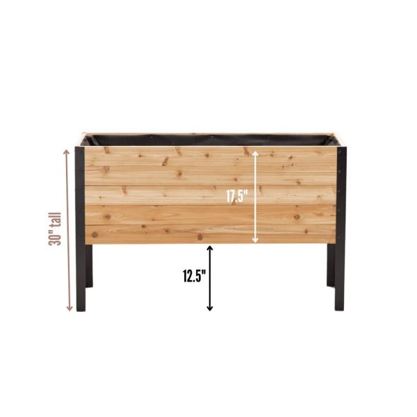 Cedar Planters 18" x 48" Raised Garden Bed - MadeInUSA - Image 11