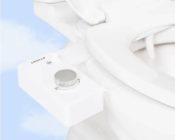 TUSHY Classic 3.0 Bidet Toilet Seat Attachment | Adjustable Water Pressure (Platinum Knob) - MadeInUSA