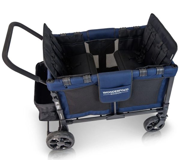 Wonderfold W4 Original Quad (4 Seater) Stroller Wagon - Black - MadeInUSA - Image 12
