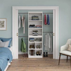 SystemBuild Rochon Closet Storage System, White - MadeInUSA