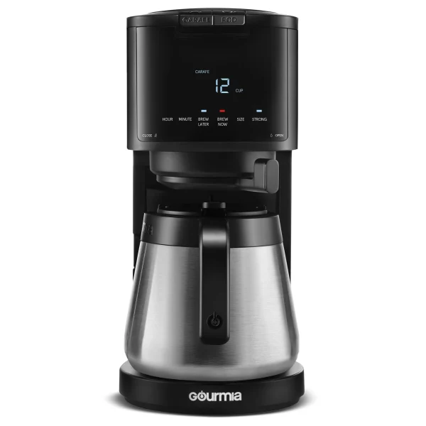 New Gourmia Single Serve + 12 Cup Drip Coffee Maker, Thermal Carafe - MadeInUSA - Image 5