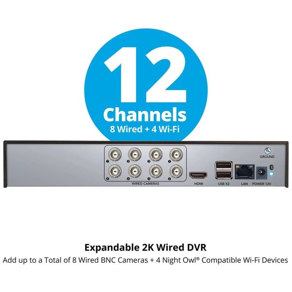 Night Owl 12 Channel DVR Home Security Camera System - 8 Pack - MadeInUSA - Image 8